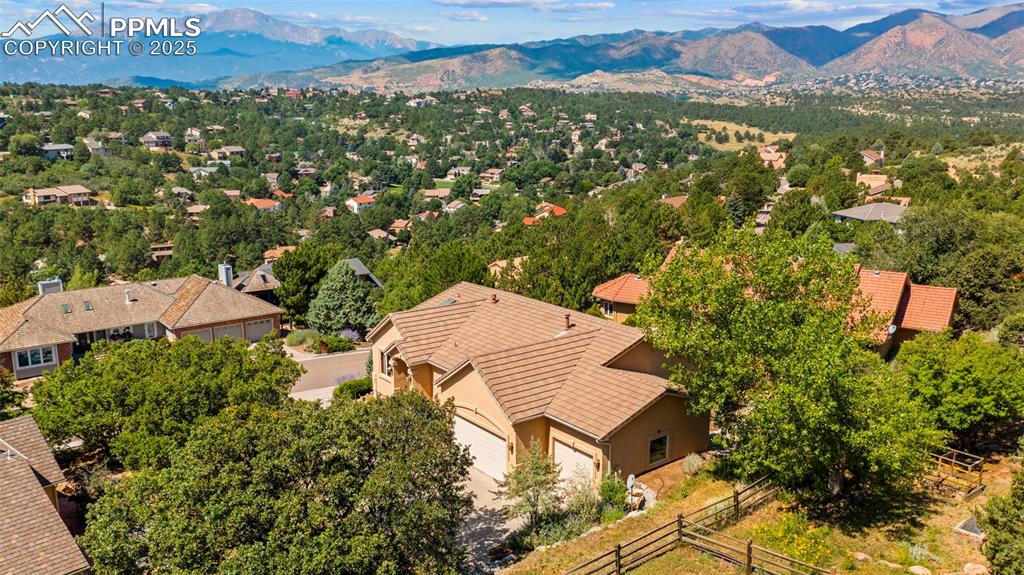 Image 32 of 33: Enjoy views of the entire front range in a mature neighborhood