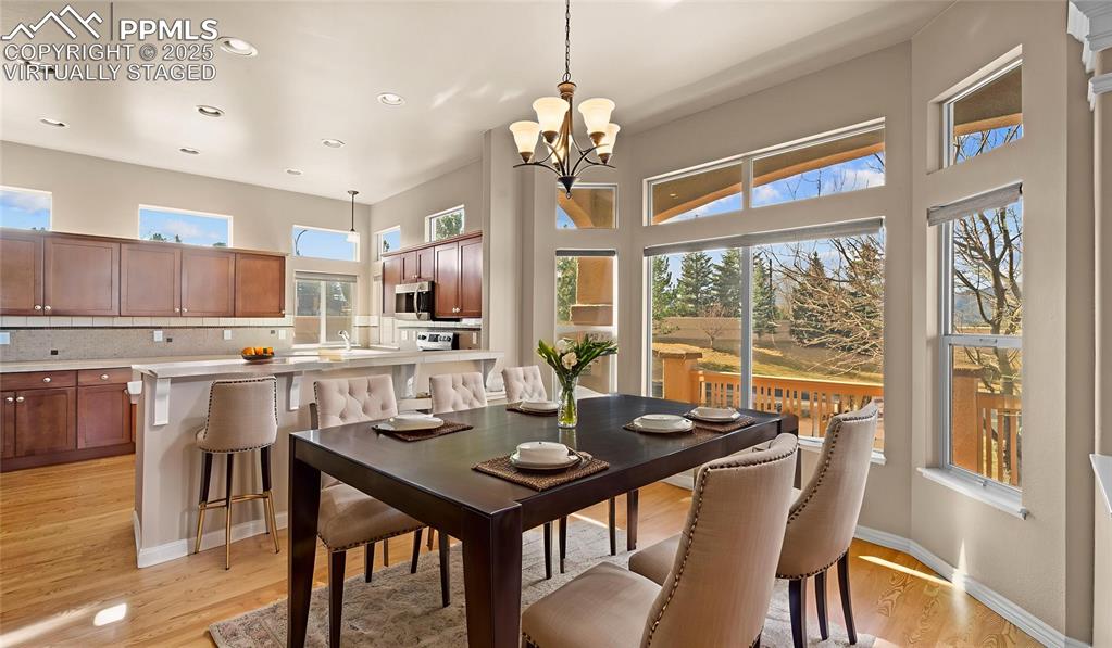 Image 13 of 50: Virtually Staged Dining Area