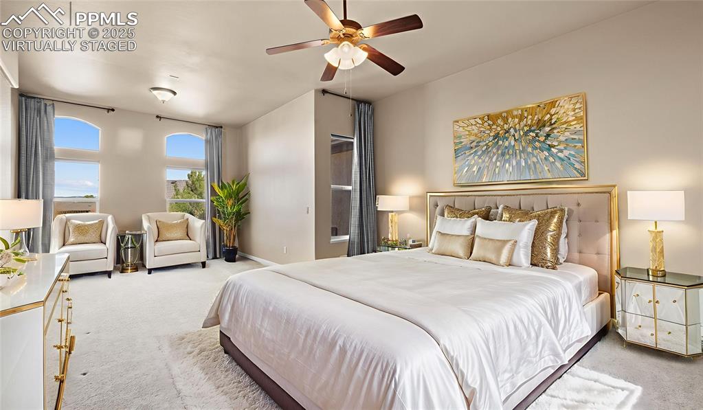 Image 22 of 50: Virtually Staged Primary Bedroom