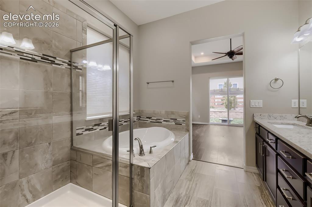 Image 28 of 50: oversized walk-in shower