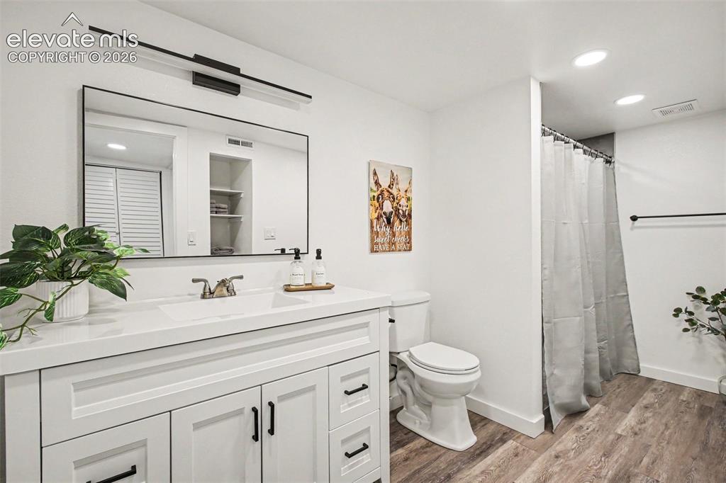 Image 24 of 36: Remodeled basement bathroom