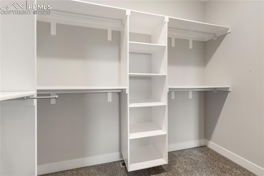 Image 20 of 41: Walk in Closet with organizers
