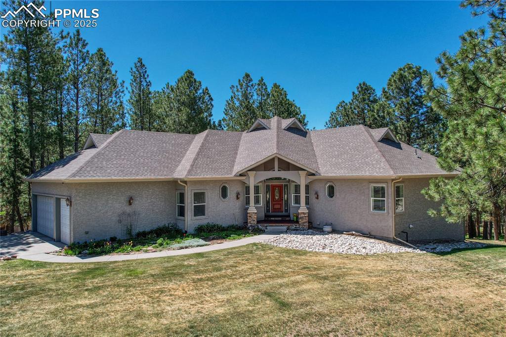 Caption: Front of Structure