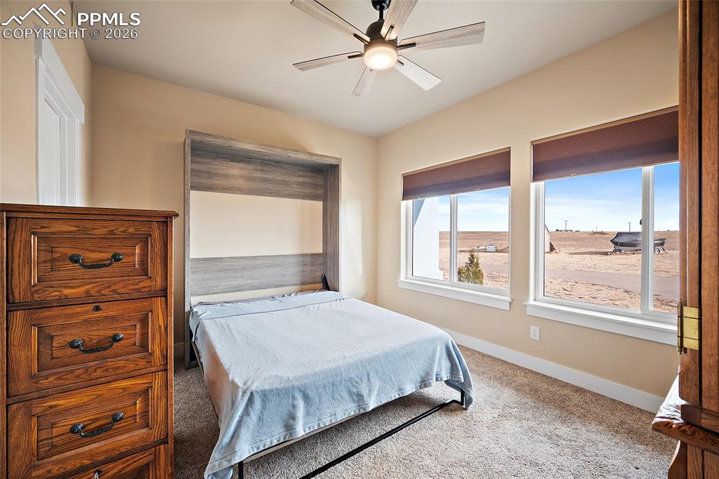 Image 24 of 49: Main level bedroom with murphy bed.