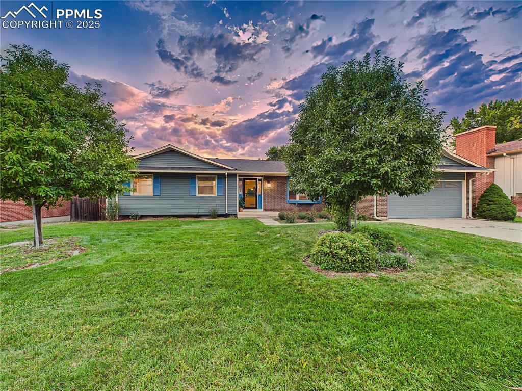 Image 2 of 49: Front Exterior – This well-maintained one-owner home features low-maintenan