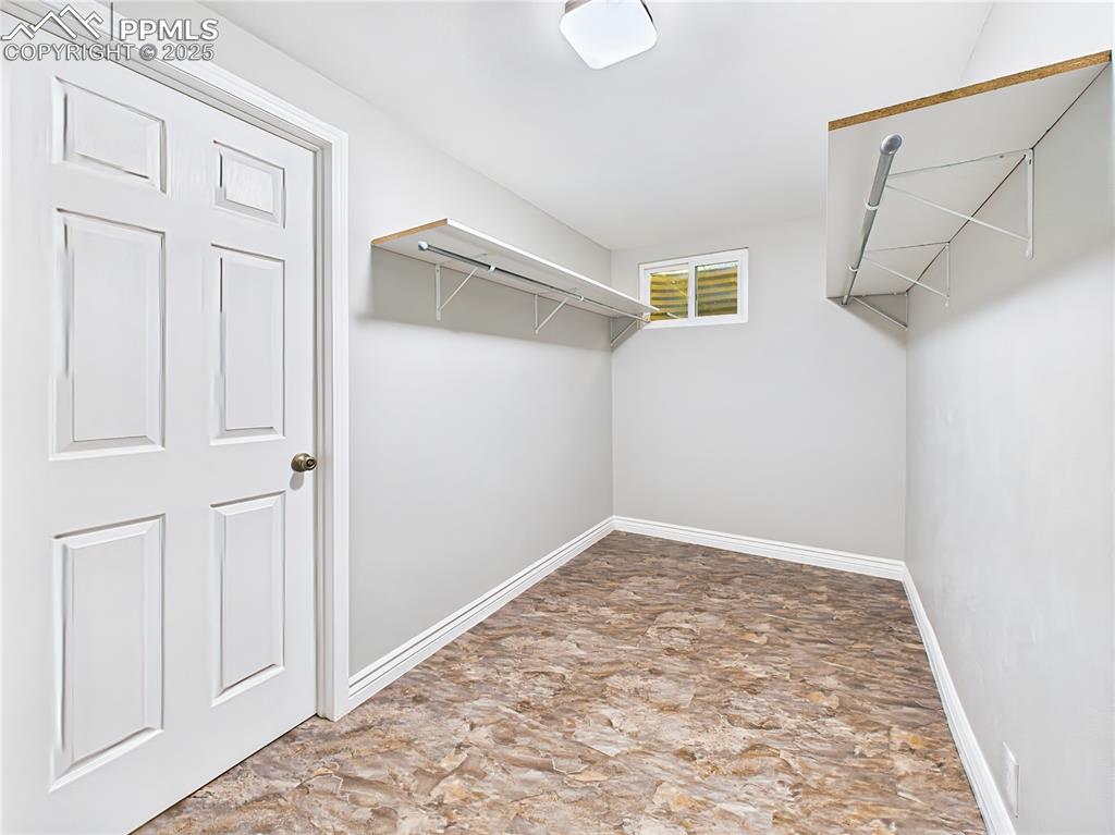 Image 40 of 49: Walk-In Closet (Basement Level) – oversized walk-in closets in the home, th