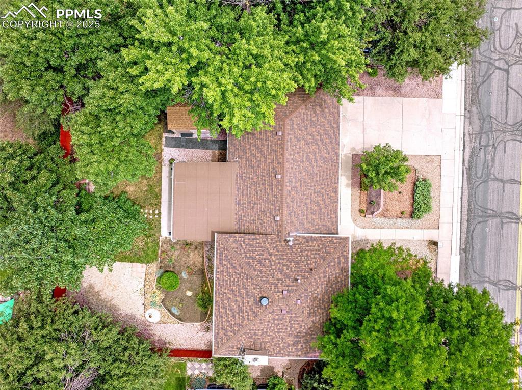 Image 28 of 33: View from above of property