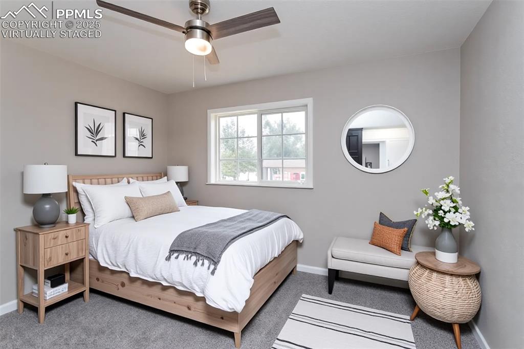 Image 21 of 50: Virtually Staged second bedroom