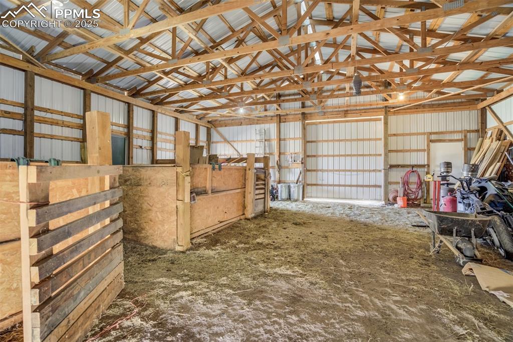 Image 45 of 50: View of horse barn