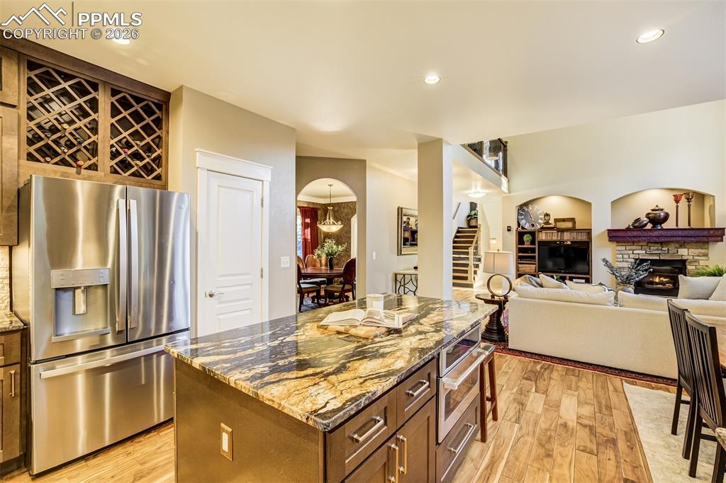 Image 10 of 50: The open floor plan provides an inviting heart of the home