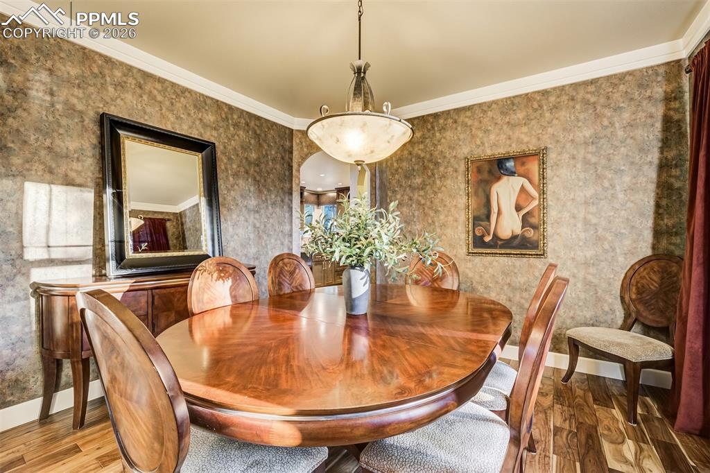 Image 15 of 50: Intimate Formal Dining Room is gorgeous