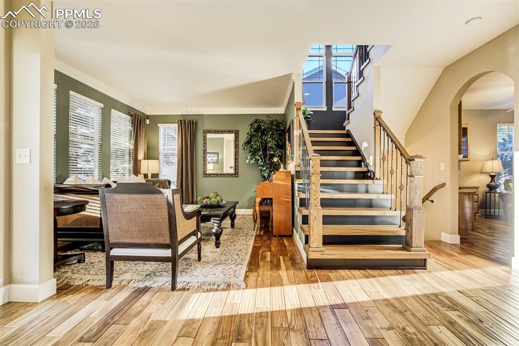 Image 3 of 50: Gorgeous Acacia Wood Floors Welcome you home