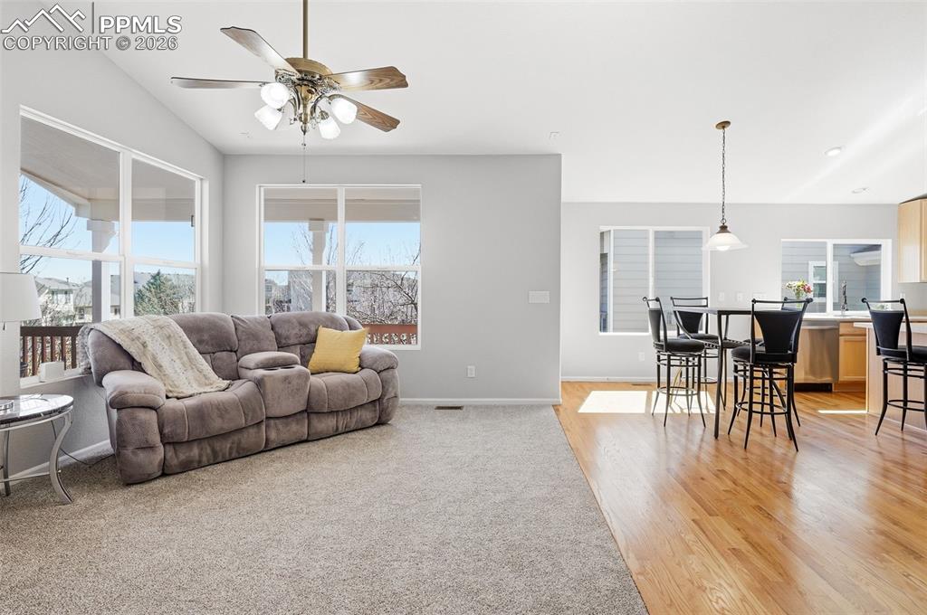 Image 5 of 36: Fireplace in main floor family room