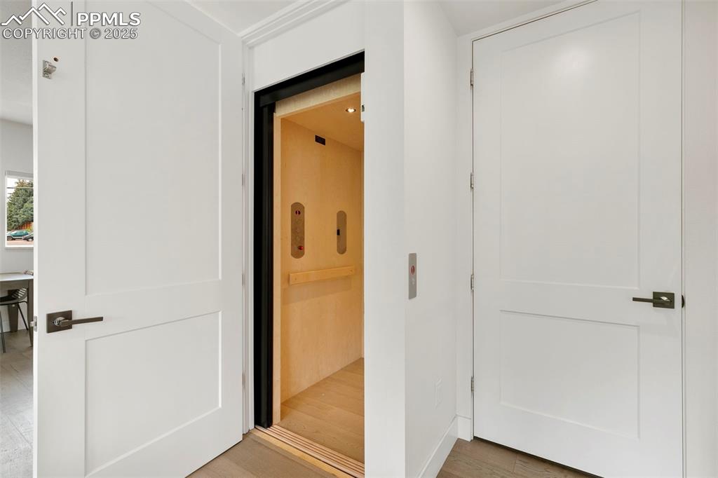 Image 35 of 39: Elevator for ease of access throughout the home