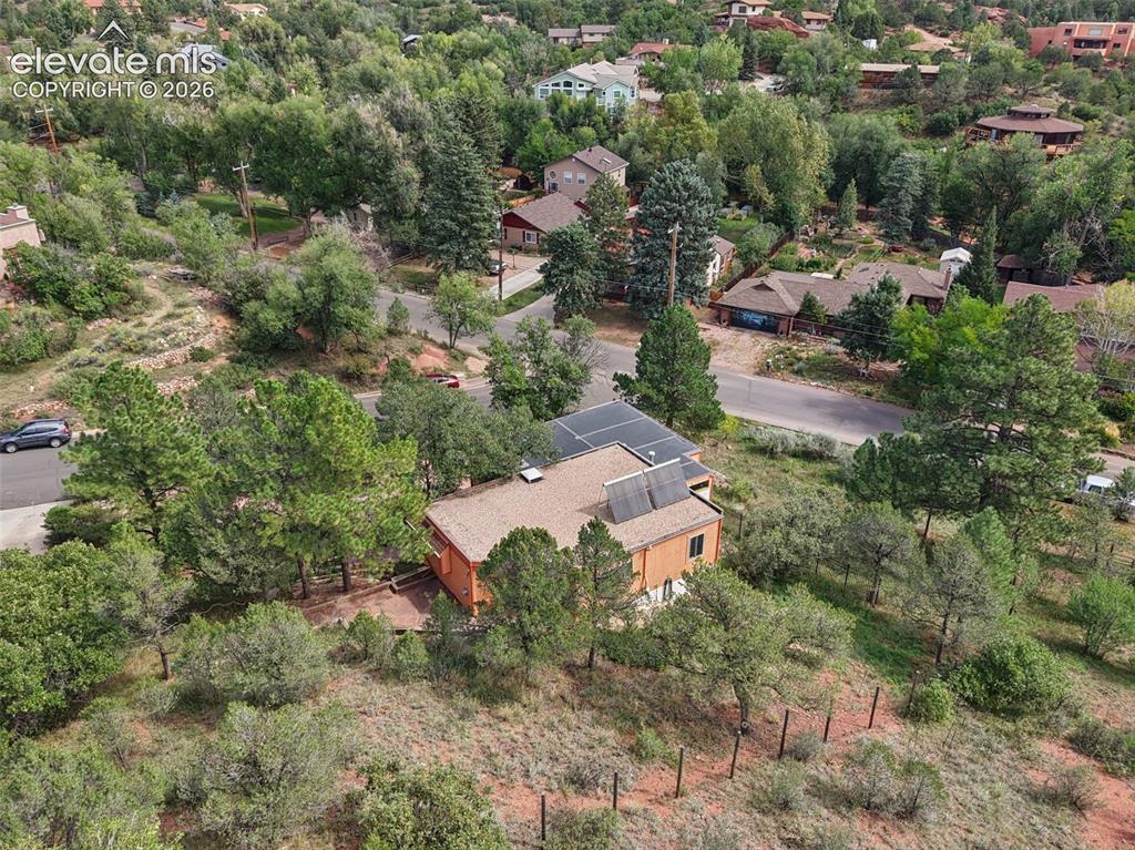 Image 36 of 41: Hillside lot provides lots of beautiful views from the residence.