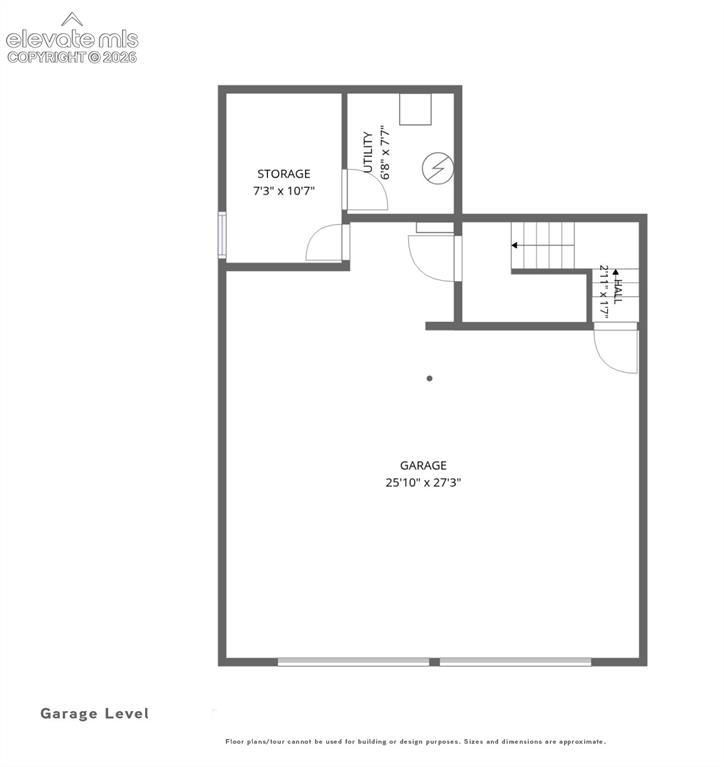 Image 40 of 41: This is the garage level, which is on the level below the lower level, and 