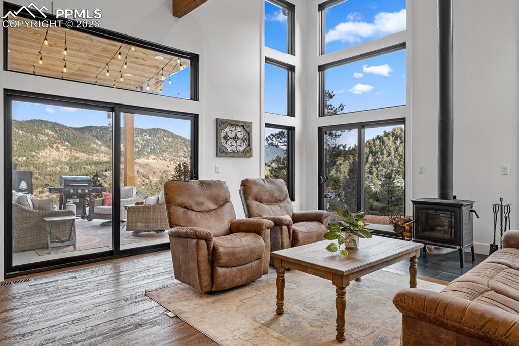 Image 11 of 30: Sliding glass door to extended patio