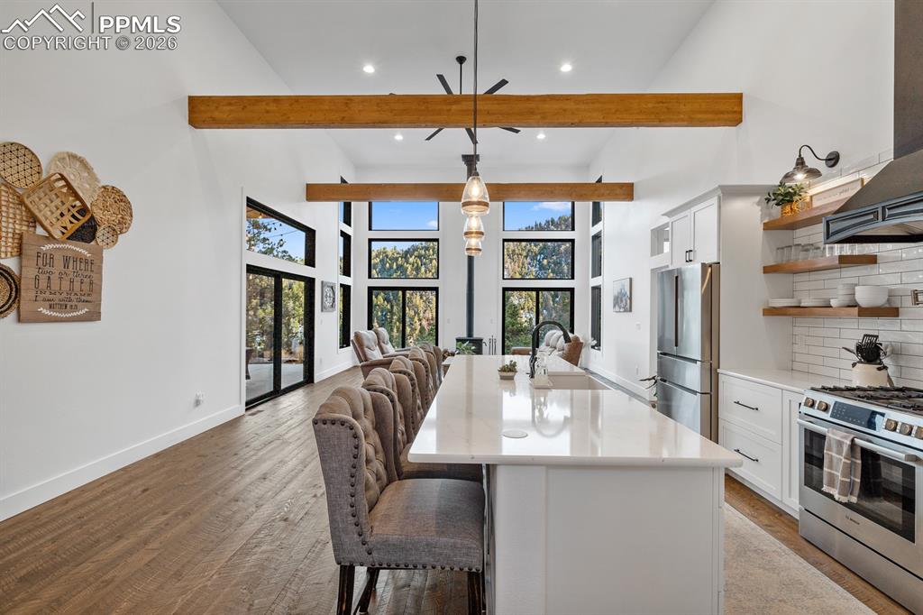 Image 5 of 30: Walk into a massive kitchen/great room!