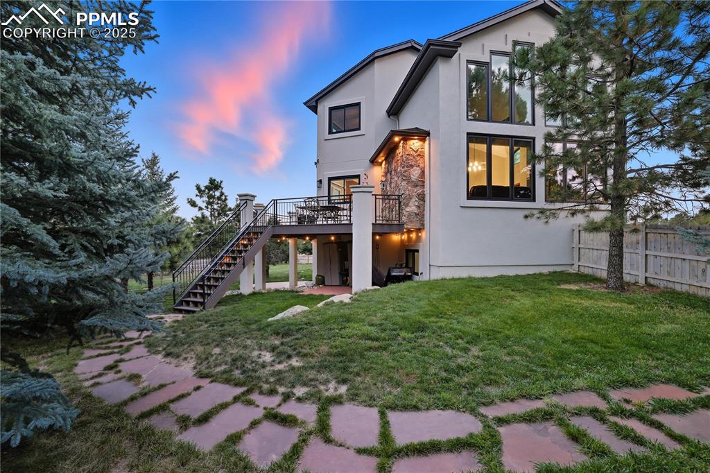 Image 41 of 47: Large Fenced Backyard