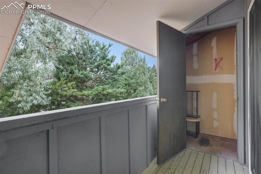 Image 15 of 25: One of the 2 storage closets off the balcony.