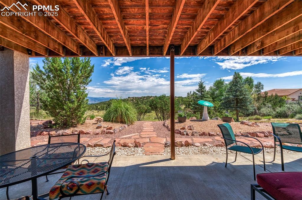 Image 31 of 50: With no rear neighbor, the back yard is incredibly private.