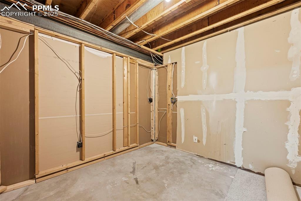 Image 44 of 48: View of unfinished basement