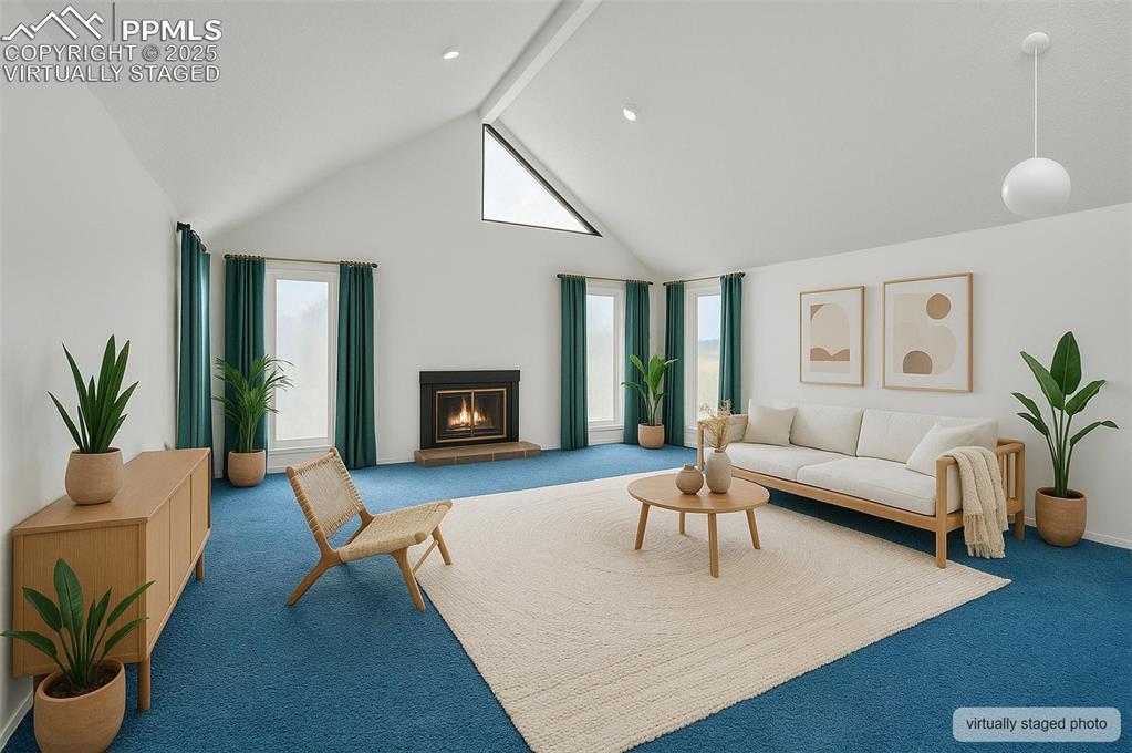 Image 9 of 50: virtually staged living room