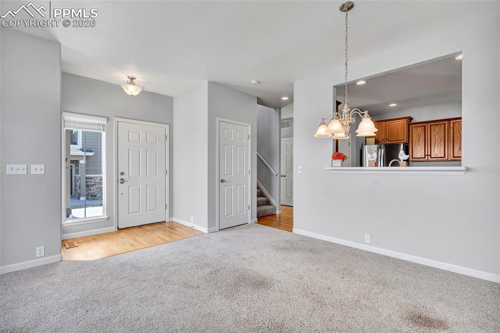 Image 11 of 38: View of open space, lots of natural light, new paint