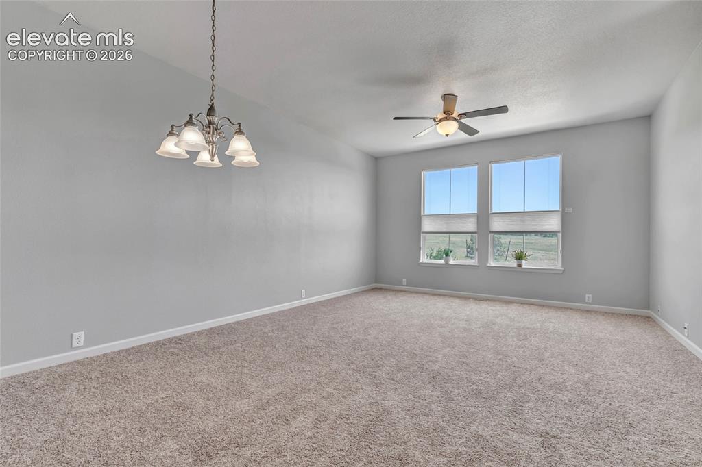 Image 11 of 42: View of open space, lots of natural light, new paint