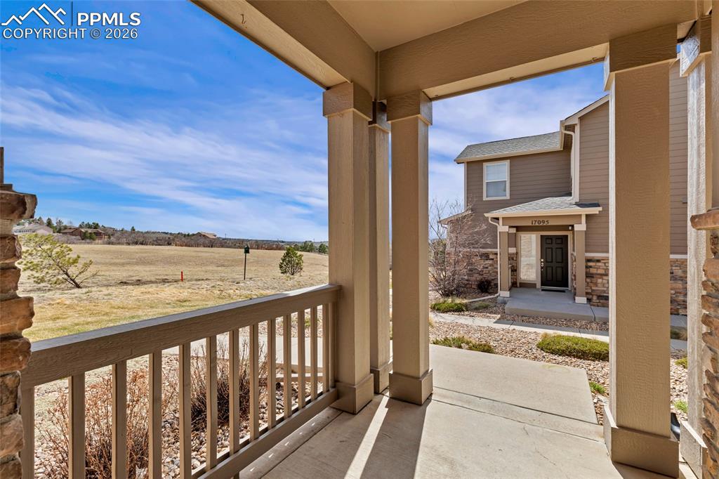 Image 9 of 38: Covered patio, View of the open space