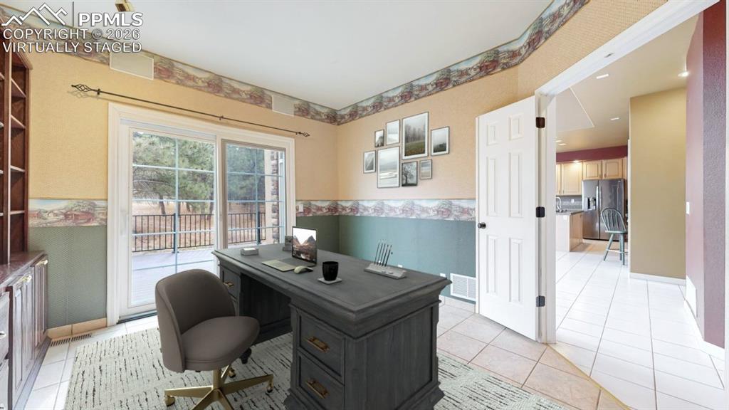 Image 13 of 50: Virtually Staged office