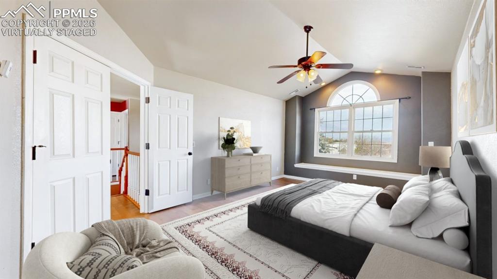 Image 17 of 50: Virtually Staged primary bedroom