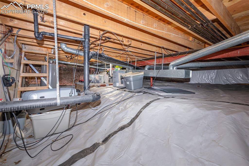Image 27 of 27: Below grade area with crawl space.