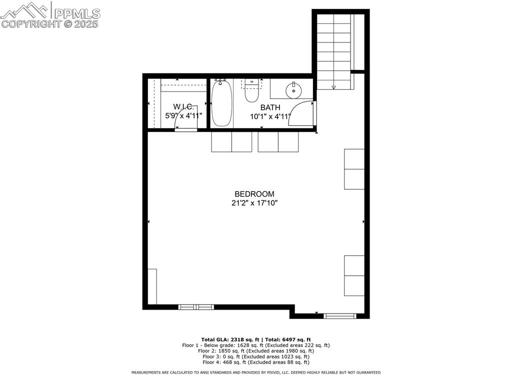 Image 47 of 50: Upper level/loft layout