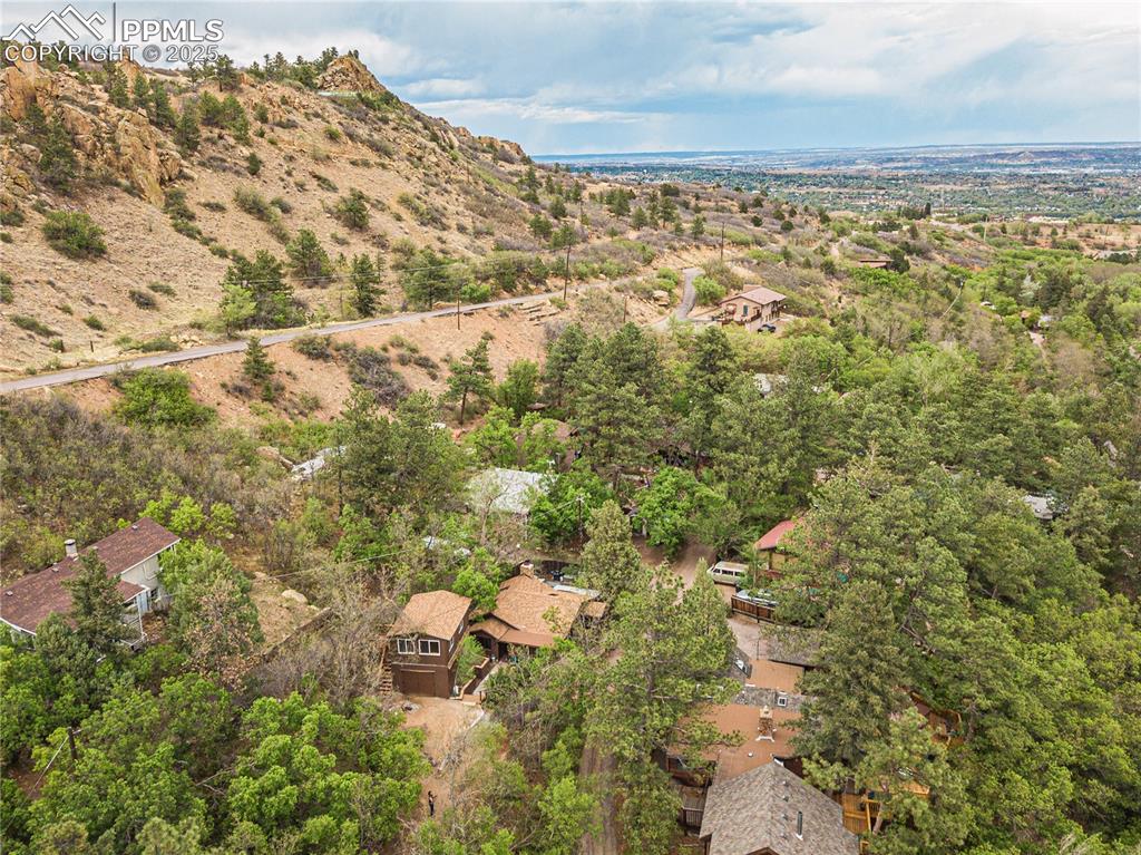 Image 22 of 23: Aerial view of property and surrounding area