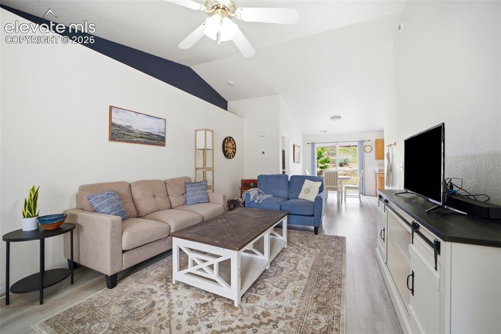 Image 4 of 38: Vaulted ceilings and open floorplan
