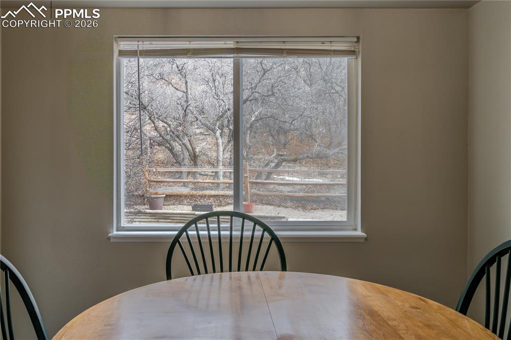 Image 9 of 29: Beautiful views of secluded backyard