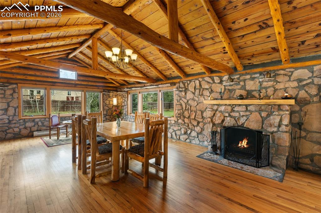 Image 18 of 48: The open concept provides seamless access from the kitchen to the dining ro