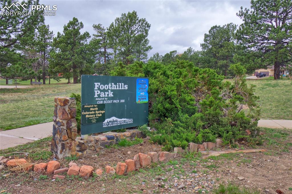 Image 38 of 48: View of community sign