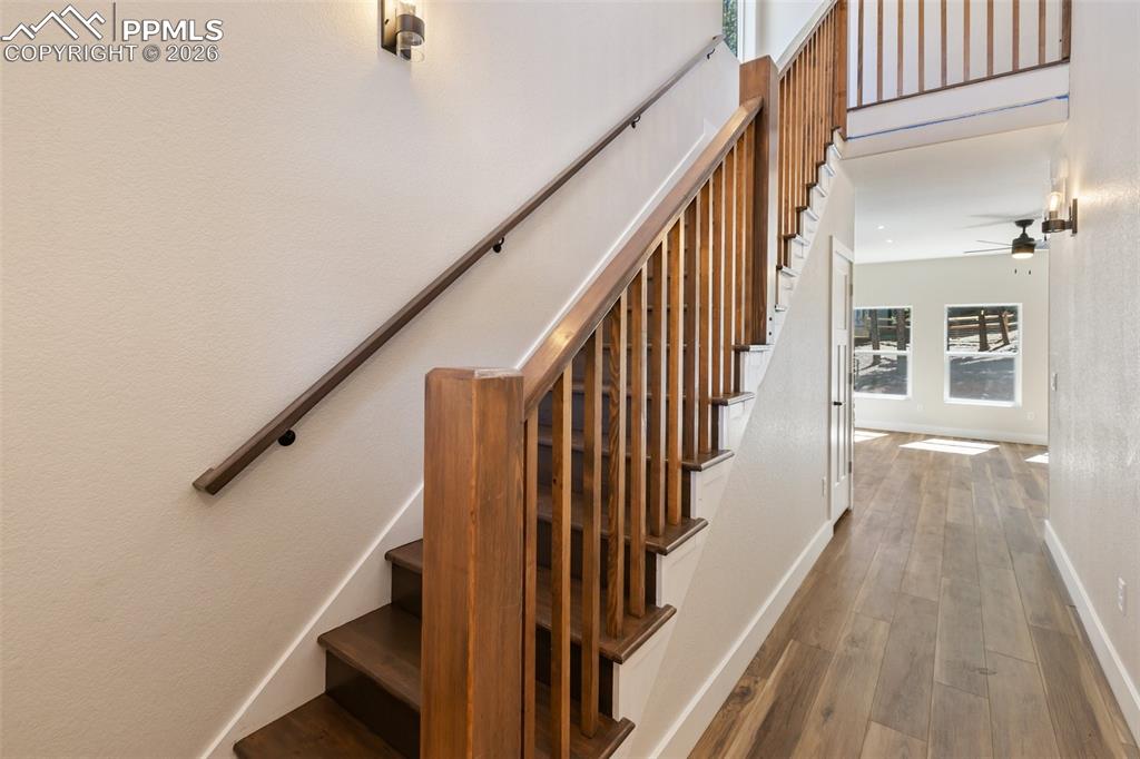 Image 15 of 44: Butcher block counter top island.