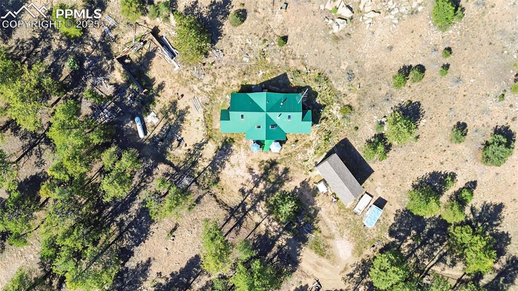 Image 27 of 33: View from above of property