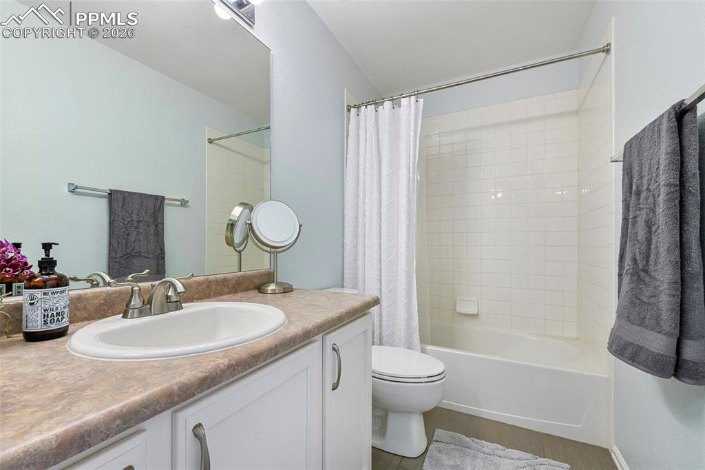 Image 17 of 46: Bright primary bathroom