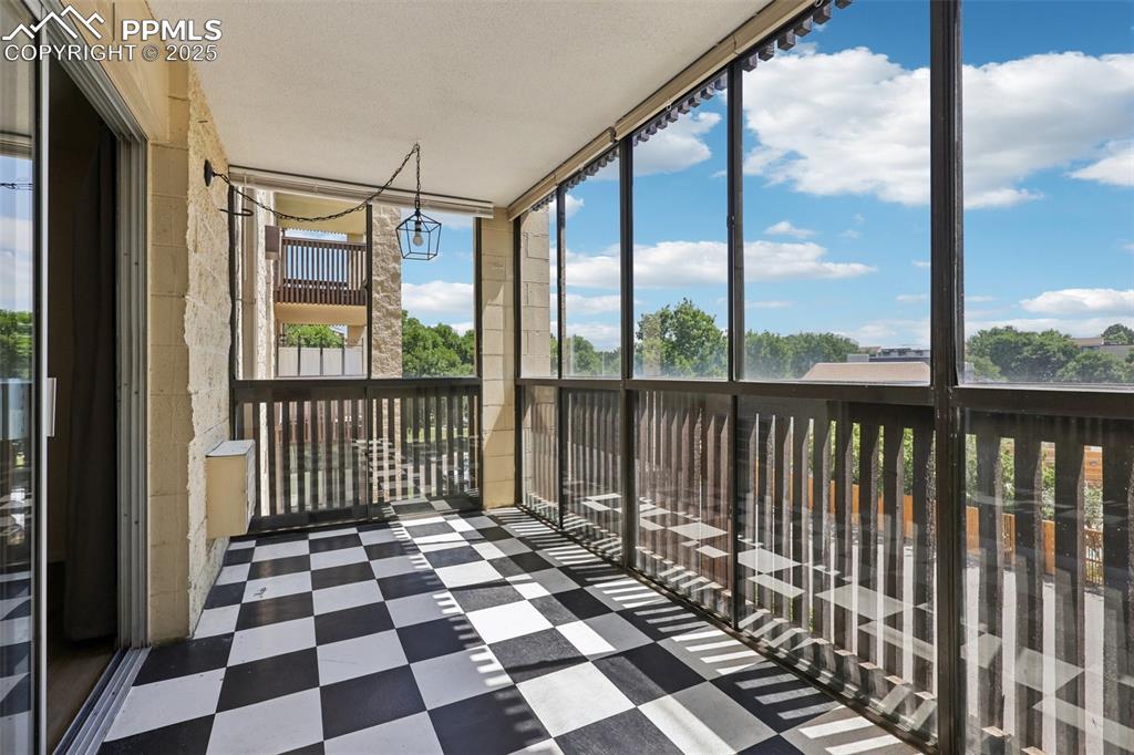 Image 25 of 25: View of unfurnished sunroom