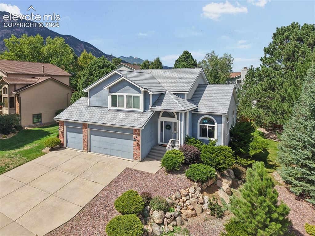 Caption: Front of home