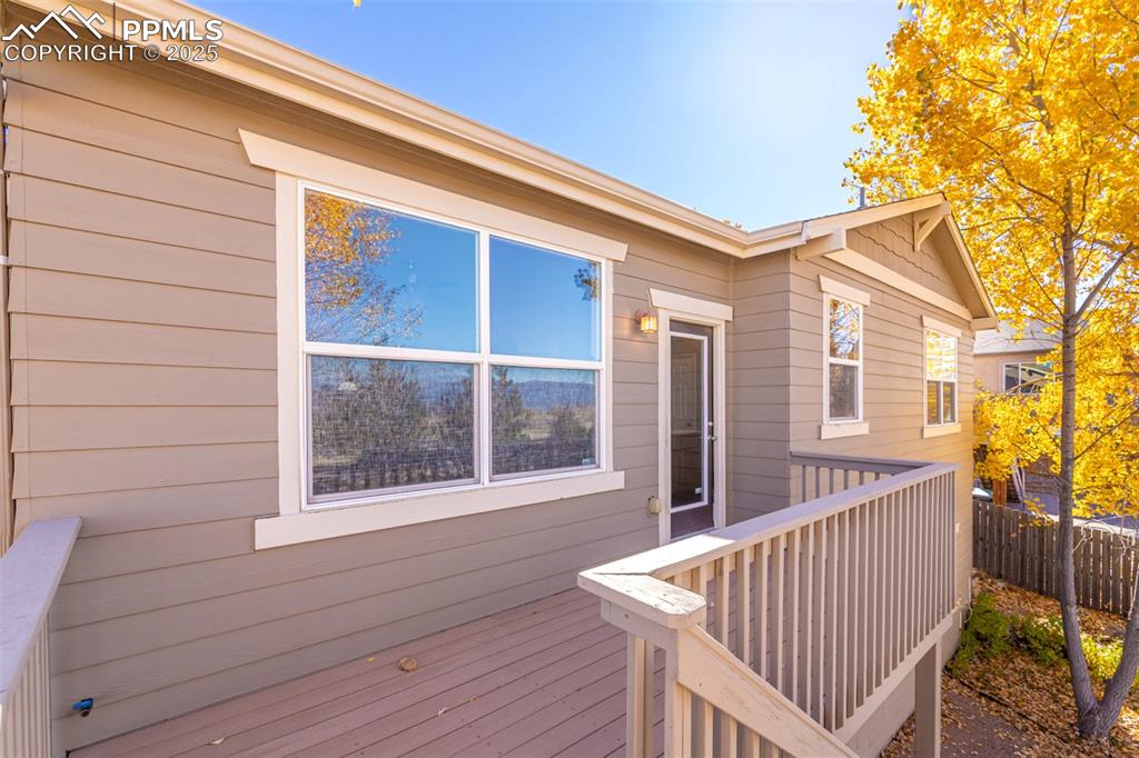Image 31 of 41: View of wooden deck