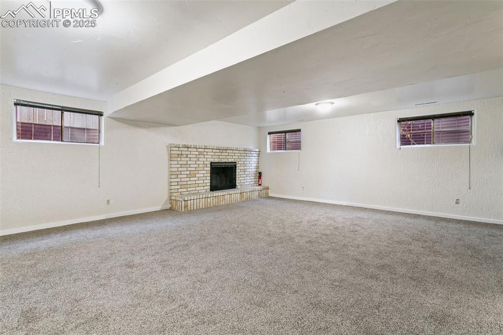 Image 29 of 43: New carpet graces the huge basement family/rec room!