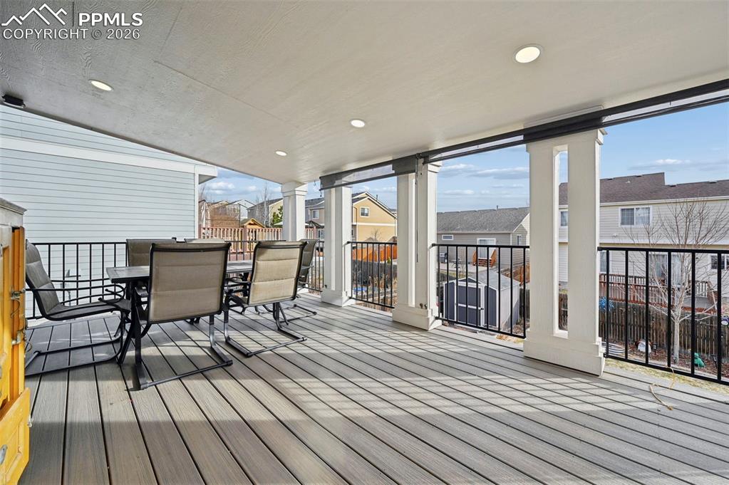 Image 16 of 49: New composite covered deck (2024)