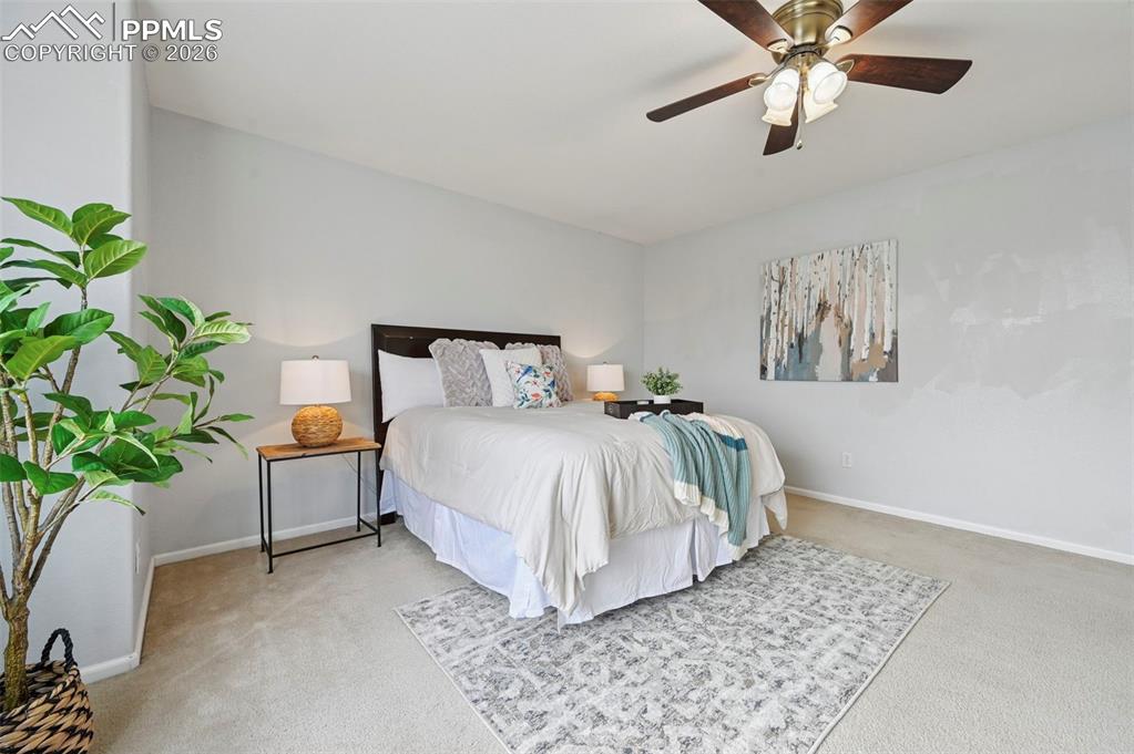 Image 22 of 49: Spacious primary with large windows and carpet