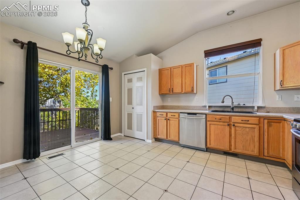 Image 9 of 35: Access to the deck and pantry