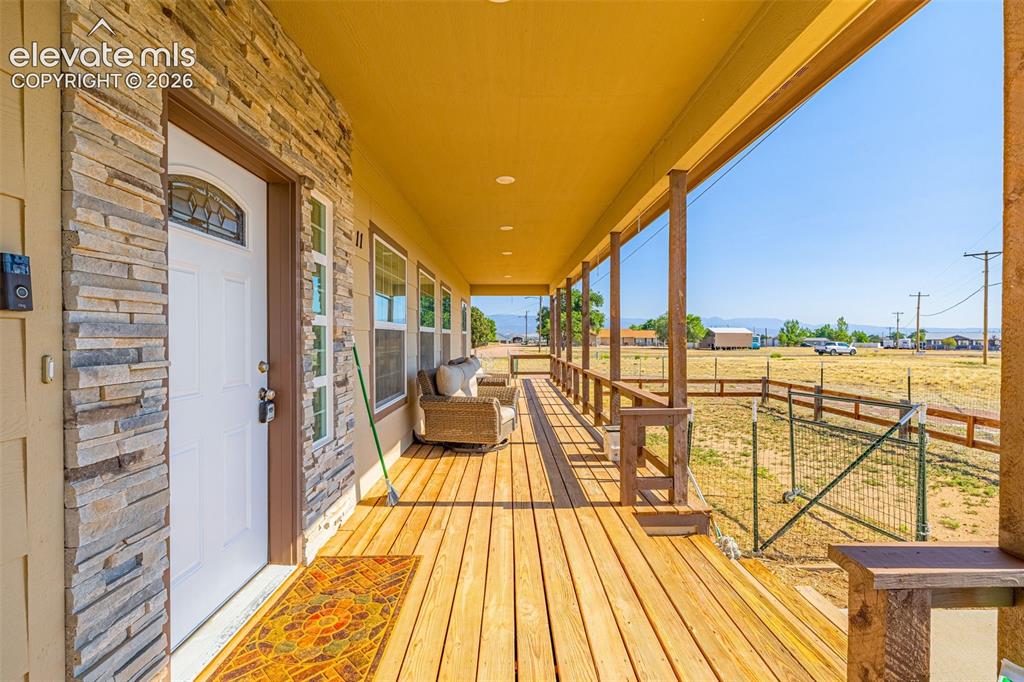Image 2 of 38: Front deck with wheelchair access